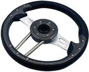 img 3 attached to YEHICY 13 Inch Universal Golf Cart Steering Wheel For Most Golf Cart Club EZGO Precedent And Yamaha Golf Carts