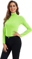 turtleneck sleeve fitted sweater undershirts women's clothing and lingerie, sleep & lounge logo