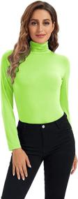 img 3 attached to Turtleneck Sleeve Fitted Sweater Undershirts Women's Clothing and Lingerie, Sleep & Lounge