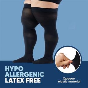 img 2 attached to XXL Plus Size Compression Stockings