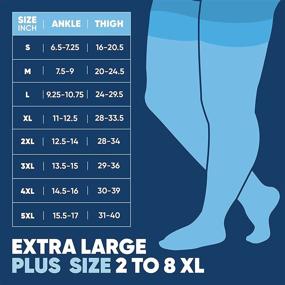 img 3 attached to XXL Plus Size Compression Stockings