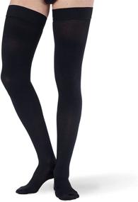 img 4 attached to XXL Plus Size Compression Stockings