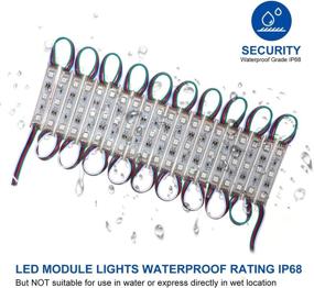 img 2 attached to 💡 WICHEMI Super Bright RGB LED Window Lights – 80ft, 160 Pieces, 3 Led 5050 SMD Module - Waterproof Storefront Decorative Light Strip for Business Advertising Signs