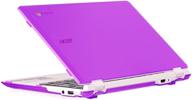 📱 ipearl mcover hard shell case for 11.6" acer chromebook 11 cb3-131 series with ips hd display (new 2016 model, purple) - not compatible with older acer cb3-111 series logo