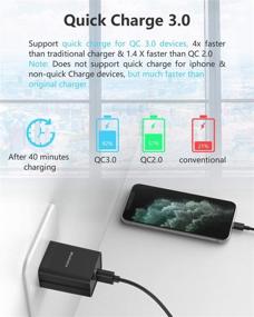 img 2 attached to 🔌 Wishinkle Quick Charge 3.0 18W USB Wall Charger - Samsung Galaxy Note8, S8 / S8+, LG G6 / V30, HTC 10 - Qualcomm Certified - More Compatibility