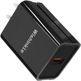 img 4 attached to 🔌 Wishinkle Quick Charge 3.0 18W USB Wall Charger - Samsung Galaxy Note8, S8 / S8+, LG G6 / V30, HTC 10 - Qualcomm Certified - More Compatibility