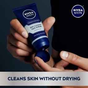 img 3 attached to 🧼 NIVEA MEN Maximum Hydration Deep Cleansing Aloe Vera Face Scrub - 3 Pack, 4.4 Oz Tubes