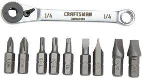 img 3 attached to 🔧 Enhance Your Toolbox with the CRAFTSMAN 10-Piece Multi-bit Ratcheting Screwdriver Set (CMHT68008)