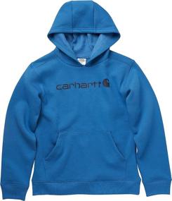 img 1 attached to Carhartt Sleeve Hoodneck Sweatshirt Black Boys' Clothing and Fashion Hoodies & Sweatshirts