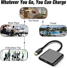 img 3 attached to 🔌 HDMI Adapter Hub Dock - 4K USB C HDMI Hub Cable for Switch, Mac Book Pro, and Samsung Galaxy S8 Plus