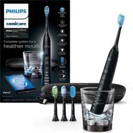 🦷 optimize your oral care with philips sonicare diamondclean smart 9500 rechargeable electric power toothbrush - black, hx9924/11 logo