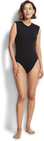img 3 attached to 👙 Full Coverage Open Back One Piece Swimsuit with Cap Sleeves