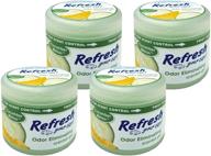 crisp & invigorating: refresh your car! 84926 cucumber melon scented gel can, 4.5 oz, 4 pack logo