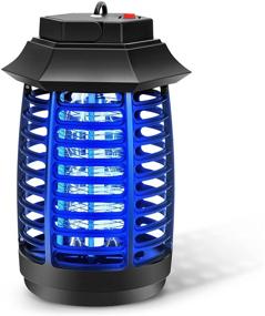 img 4 attached to BOTARO Bug Zapper: Powerful 4250V Mosquito Zappers Killer - Waterproof Insect Fly Traps 🦟 Gnat Killer for Indoor/Outdoor Use - Electronic Light Bulb Lamp for Backyard, Patio, and Home