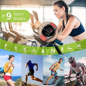 img 1 attached to IOWODO Smart Watch: 5ATM Waterproof Fitness Tracker with Heart Rate Monitor, Step Counter, Sleep Monitor - Compatible with iOS and Android - Silver