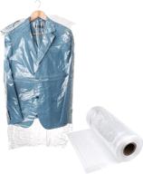 👗 357 count clear garment bag covers - 42 inch transparent clothing dust cover dustproof bags for luggage, dresses, linens | ideal for storage, travel, or dry cleaning логотип