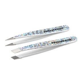 img 4 attached to 💫 Tweezerman Hollygraphic Micro Mini Tweezer Set: Perfect 2 Piece Set for Precision Hair Removal