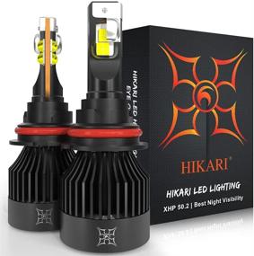 img 4 attached to 💡 Лампы Hikari VisionPlus LED 9004/HB1 - 15000 люмен, двухпучковые, 30 Вт XHP50.2 LED эквиваленты 100 Вт обычных светодиодов, высокоуровневый комплект - готов к Canbus, IP68 водонепроницаемый, апгрейд замены галогенов, белый 6000K