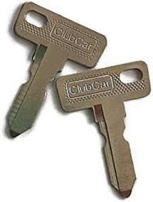 img 2 attached to 🔑 High-Quality Replacement Set: Original Club CAR Keys - 2 Keys Included
