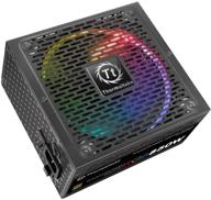 💡 блок питания thermaltake toughpower grand rgb 850w с эффективностью 80+ gold, технологией smart zero, вентилятором rgb с 256 цветами, полностью модульным дизайном и гарантией на 10 лет. логотип