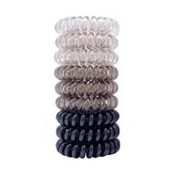 zborh spiral hair ties: traceless coil hair ties for women, pack of 9 - multicoloured logo