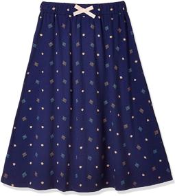 img 1 attached to 👗 Fashionable Elastic Embroidery Graphic X Large Girls' Skirts & Skorts: Perfect for Style-conscious Kids