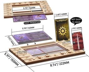 img 2 attached to Gloomhaven / Frosthaven Player Character Dashboard: HP & XP Dial Trackers Set of 2 - Birch Plywood Hero Organizer for Efficient Table Space Management