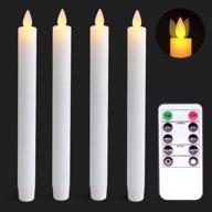 wondise flameless taper candles with remote and timer logo