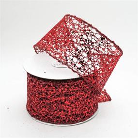img 3 attached to CT CRAFT LLC Sparkling Glitter Mesh Ribbon For Home Decor Crafting