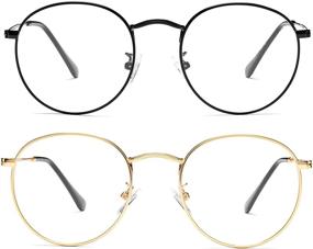 img 4 attached to Vintage Glasses Braylenz Non Prescription Eyeglasses Men's Accessories