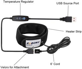 img 1 attached to SVBONY SV172 Подогреватель для объектива с USB универсальной полосой противоскользящего тумана для телескопа-камеры - Подогреватель объектива 400 мм с 3 режимами регулятора температуры