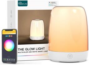 img 4 attached to 🛏️ Treatlife Smart Bedside Lamp: Alexa and Google Home Compatible, Automated Schedules, APP Control, Dimmable Light &amp; Color Changing RGB Glow Light - Ideal for Bedrooms