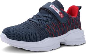 img 4 attached to 👟 Vivay Lightweight Tennis Shoes for Boys & Girls | Ideal Sneakers for Tennis & Running - Little Kids to Big Kids