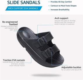 img 3 attached to STQ Comfortable Sandals with Excellent Outdoor Support