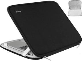img 4 attached to 💼 Black Laptop Case 13-13.3 Inch: Protective Sleeve Compatible with MacBook Air/Pro, HP, ASUS, Acer, Lenovo, Chromebook