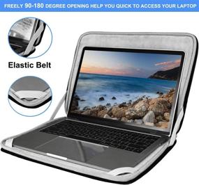 img 3 attached to 💼 Black Laptop Case 13-13.3 Inch: Protective Sleeve Compatible with MacBook Air/Pro, HP, ASUS, Acer, Lenovo, Chromebook