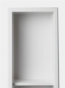 img 2 attached to 🚿 ALFI brand ABNC0836-W Shower Niche: Sleek and Functional Matte White Storage Solution