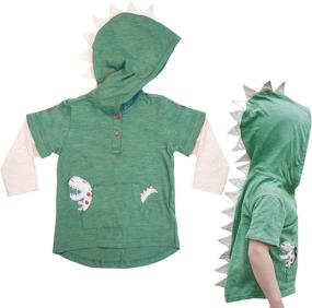 img 4 attached to 👕 Small Girls' Clothing: Girls' T Rex Dino Tank - Tops, Tees & Blouses