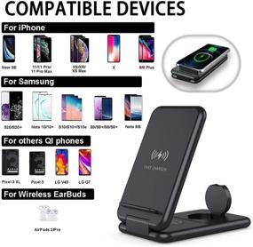 img 3 attached to Wireless Charging Station Foldable Compatible