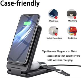 img 1 attached to Wireless Charging Station Foldable Compatible