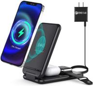 wireless charging station foldable compatible logo