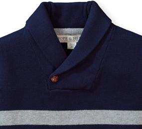 img 2 attached to Optimized SEO: Long Sleeve Shawl Collar Sweater for Boys by Hope & Henry