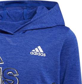 img 2 attached to 👕 Набор adidas мальчика: толстовка с длинным рукавом и капюшоном и зауженные брюки в меланжевой отделке