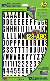 img 4 attached to 🏷️ Hy-Ko Products MM-6 Self Adhesive Vinyl numbers and Letters - 1" High, Black & White - 124 Pieces: Perfect for Labeling and Sign-making