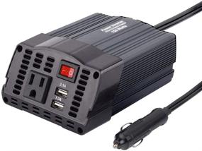 img 4 attached to ⚡️ TN TONNY 150W Car Power Inverter, DC 12V to 110V AC Converter with Dual USB Charger (3.1A)