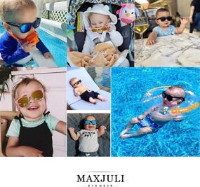 img 3 attached to 🕶️ MAXJULI Infant Sunglasses with Adjustable Strap, Safe & Soft for Babies 0-24 Months, BPA-Free 7002