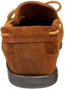 img 2 attached to Minnetonka Double Bottom Slip Brown Men's Shoes: Classic Comfort with Durable Design