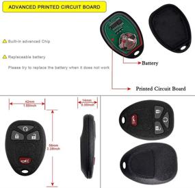 img 1 attached to 🔑 YITAMOTOR Key Fob Replacement for 2007-2013 Chevy Silverado 1500 2500 3500 - OUC60270 OUC60221 Keyless Remote