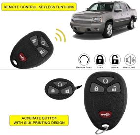 img 2 attached to 🔑 YITAMOTOR Key Fob Replacement for 2007-2013 Chevy Silverado 1500 2500 3500 - OUC60270 OUC60221 Keyless Remote