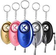 kadima collection 5-pack personal keychain alarm and security alarm for women - 140db emergency self defense alert with led flashlight. ideal personal safety alarm for men, women, kids, girls, and the elderly. logo